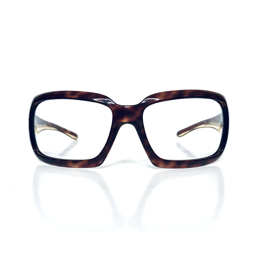 Prada Tortoise Rectangular Wrap Glasses - image 2